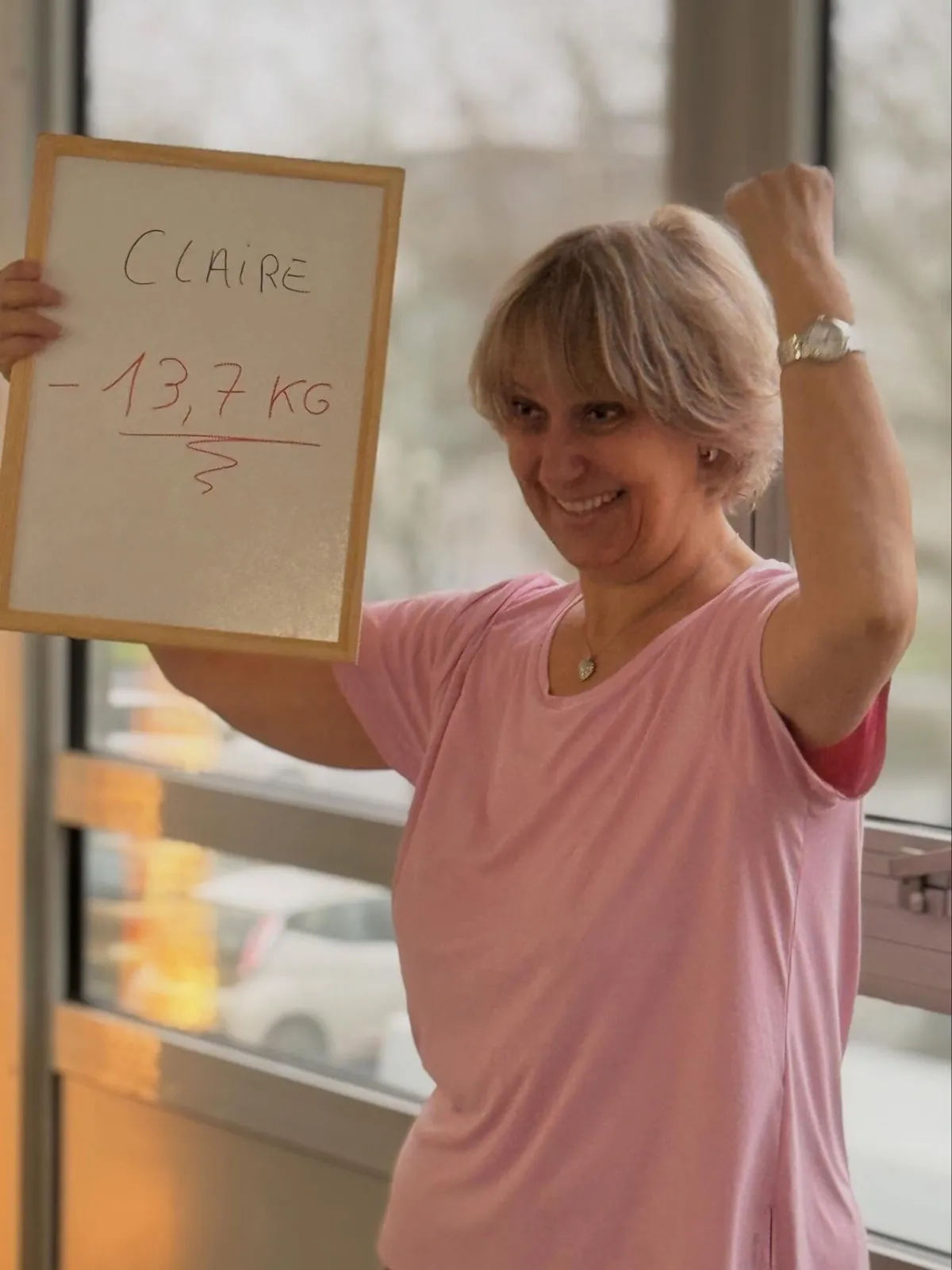 L’ardoise du bilan d’un membre du club Healthy nutrition Labège