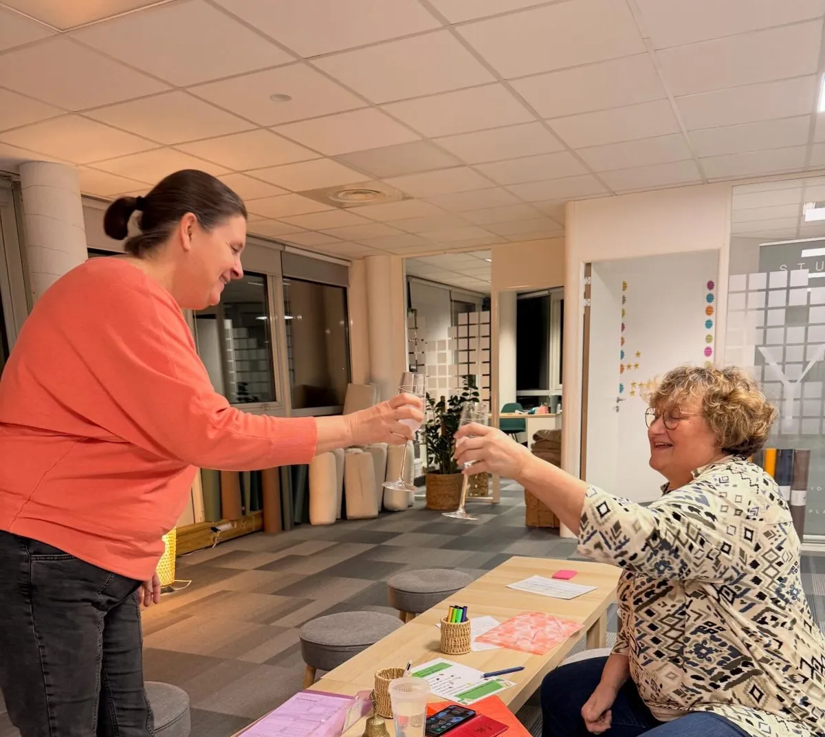 Un membre et l’équipe du club Healthy nutrition Labège